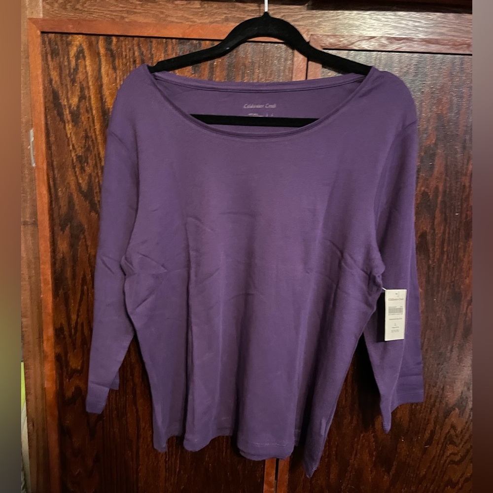 Coldwater Creek Women's Purple Blouse NWT